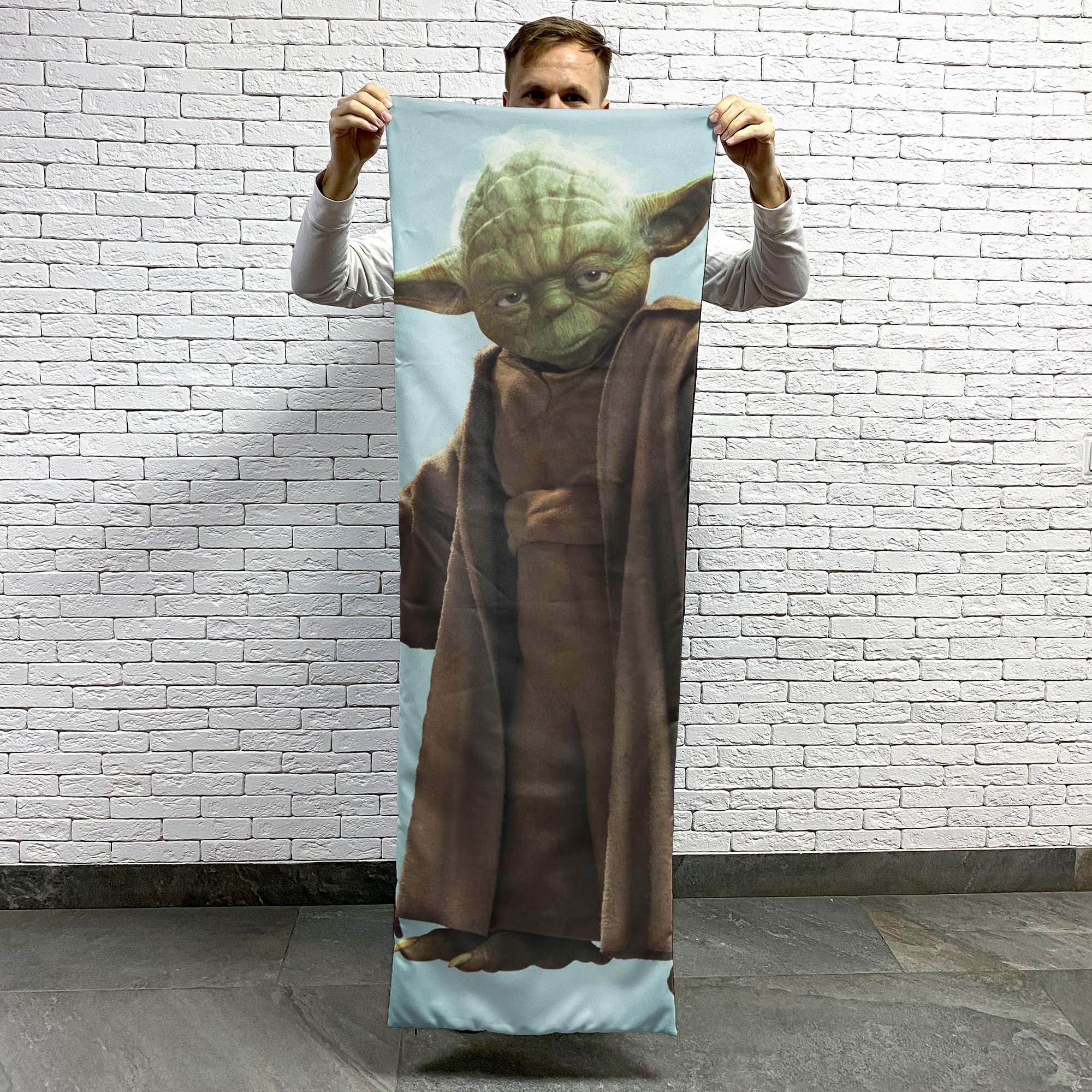 Наволочка с принтом Йода, 50x150 см