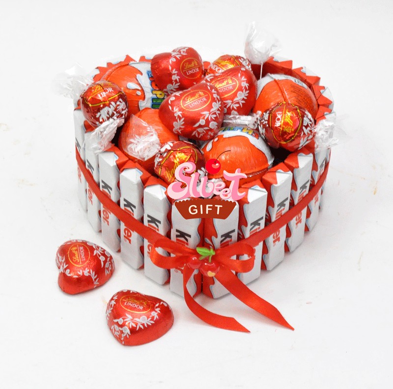 Торт сердце из Киндеров / Kinder Подарок KINDER купить в интернет-магазине Wildberries
