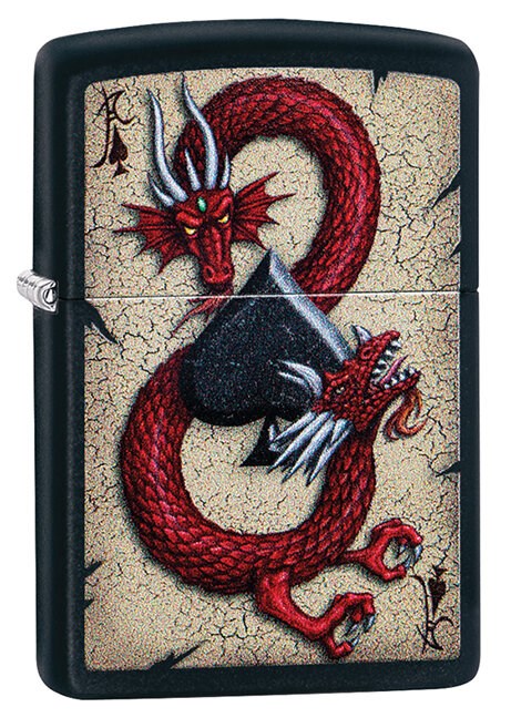 Зажигалка Zippo 29840 Dragon Ace Black Matte