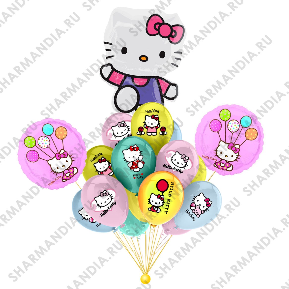 Букет из шаров Hello Kitty