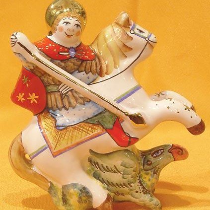 Елочная игрушка Георгий Победоносец