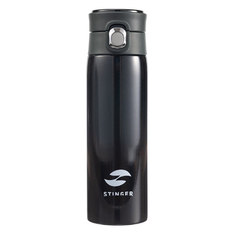 Термокружка STINGER 0,42 л HD-420-83BLK, чёрная