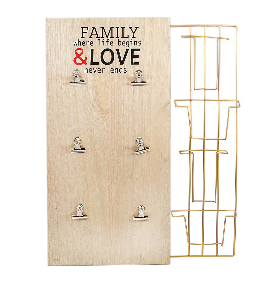 Панно-держатель для фотографий Family&Love