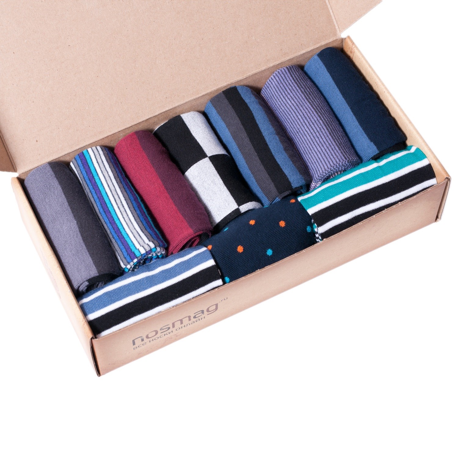 Набор из 10 пар мужских носков Moscowsocksclub