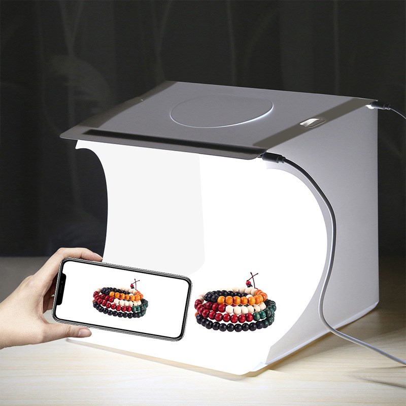 Фотобокс с двумя встроенными LED осветителями