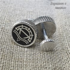 Запонки «Aluminum Accessoires АЛ-20/010» с гравировкой