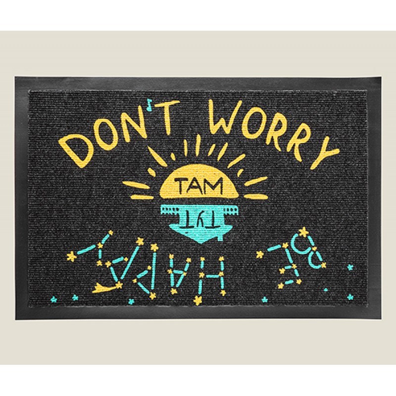 Придверный коврик Don't worry там Be happy тут