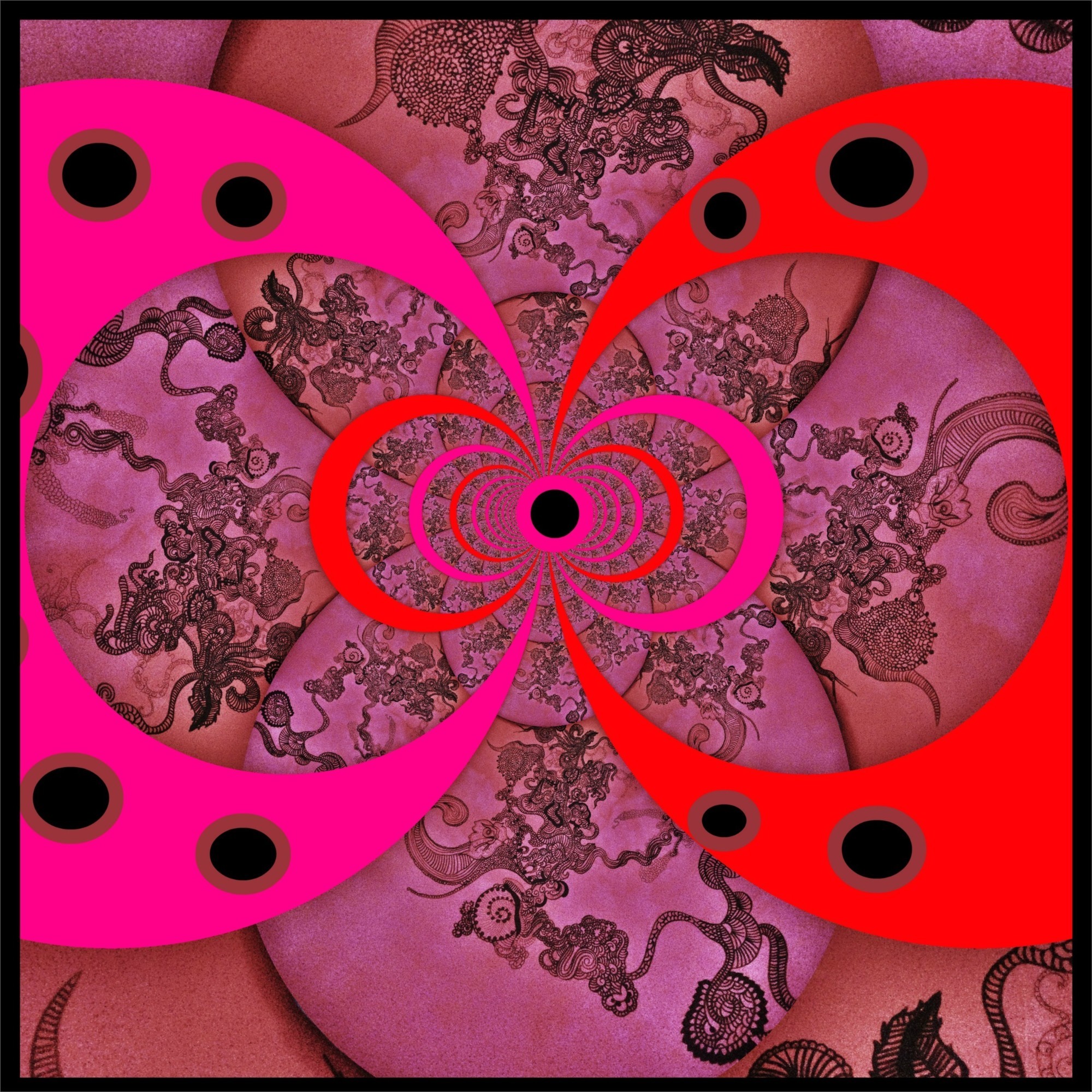 Шифоновый платок PINK SPACE