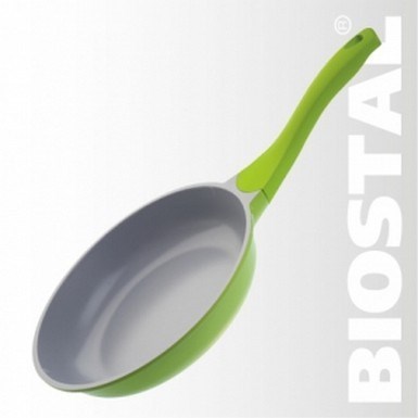 Сковорода Biostal 26 см - салатовый/серый Bio-FP-26