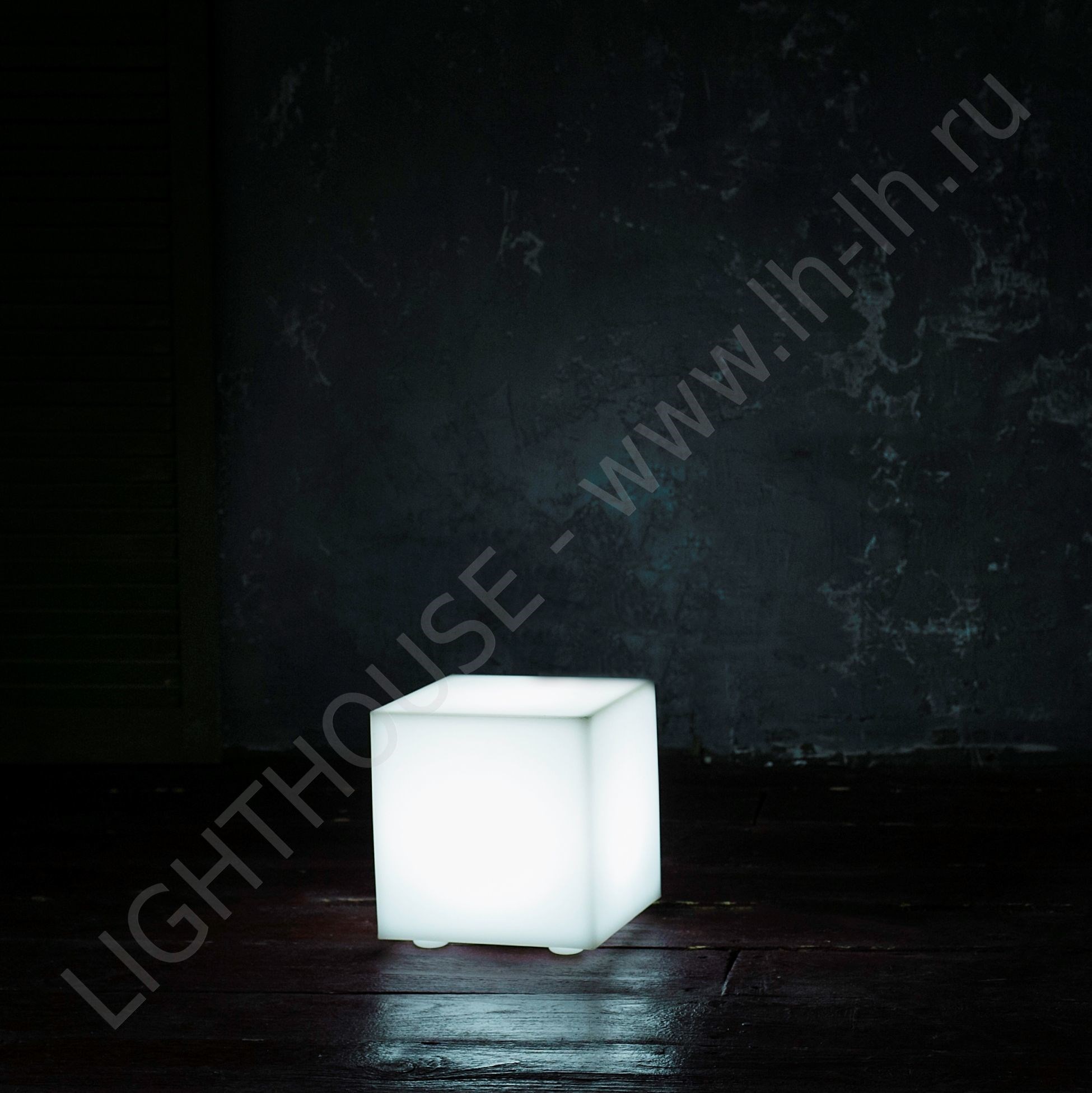 Светящийся уличный LED куб Cube 20 см 220V White_YM