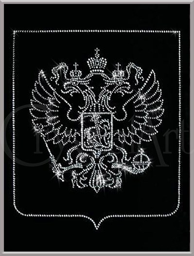 Картина Сваровски Герб РФ