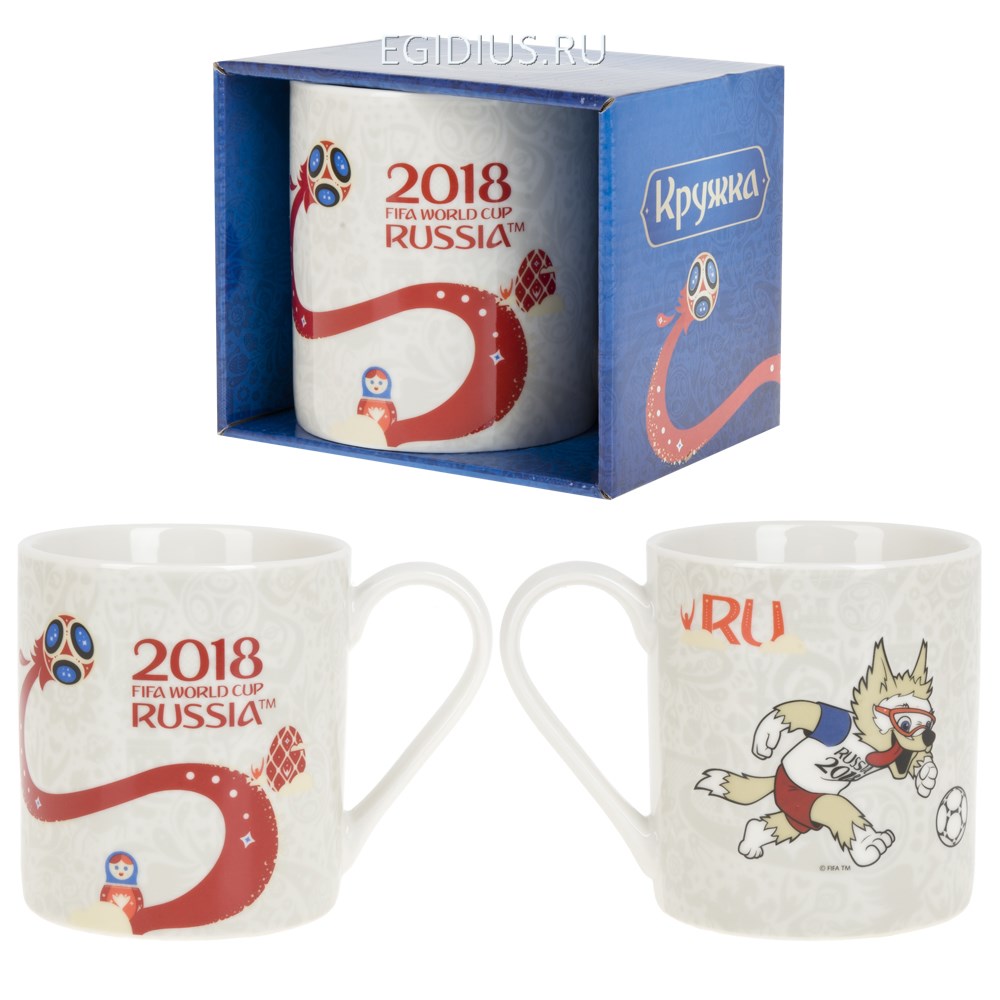 Фарфоровая кружка Чемпионат Мира FIFA 2018, 480 мл