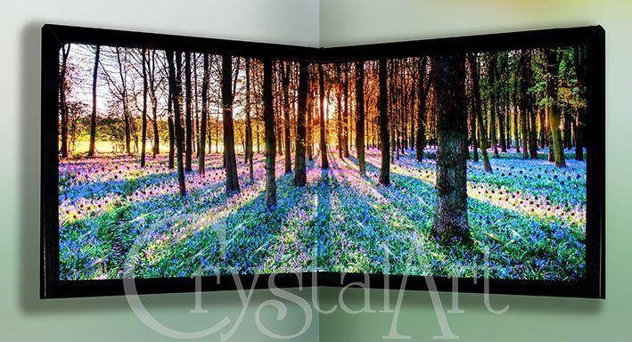 Угловая картина Swarovski Утро в лесу