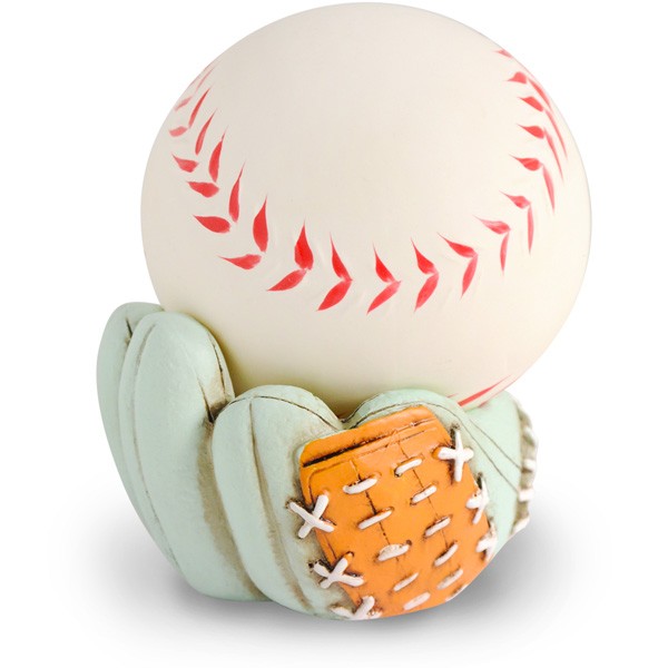 baseball stress ball with glove stand