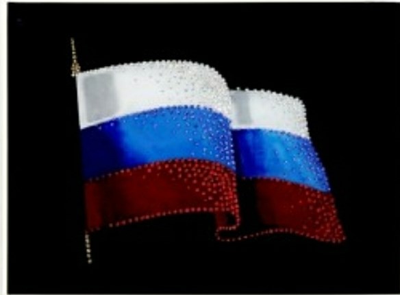 Картина Swarovski Государственный флаг России