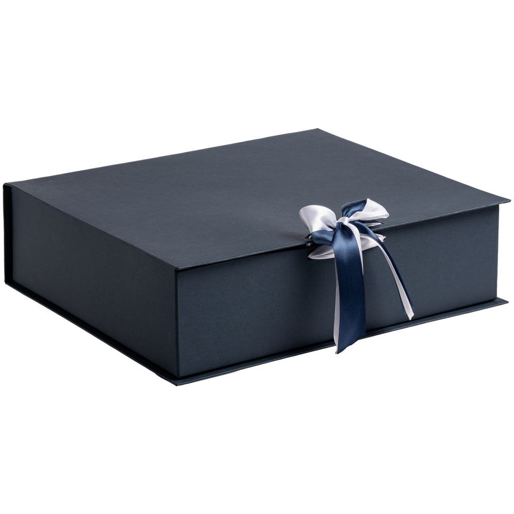 Коробка на лентах Tie Up, синяя 36,5x31,2x10,2 см