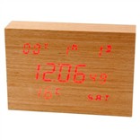 Деревянные электронные часы LED Wooden