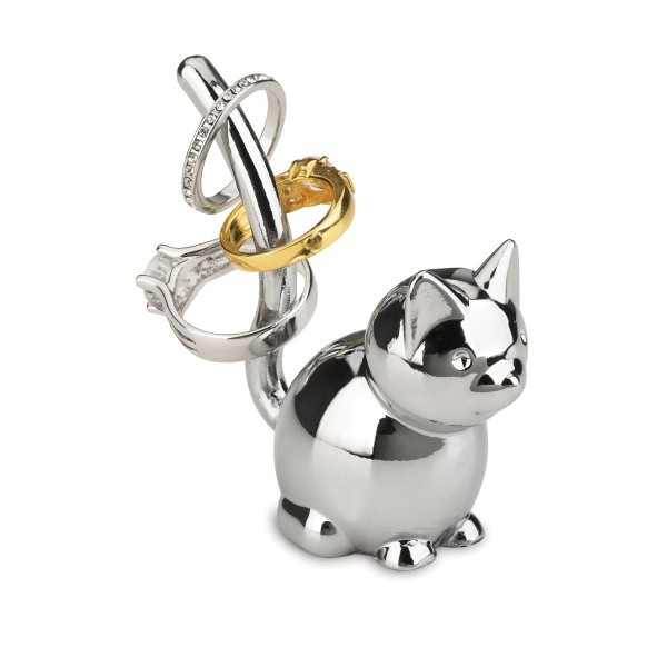 Хромированая подставка для колец Кошка Zoola Cat