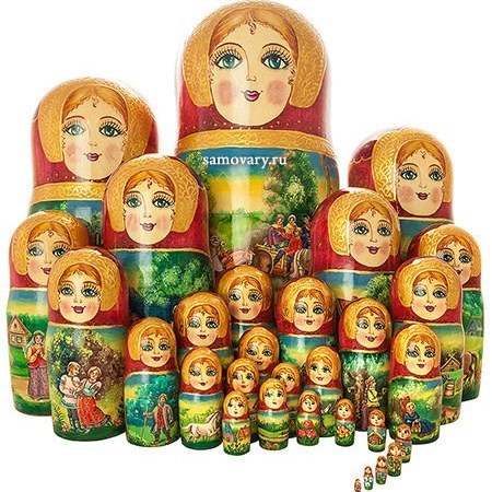Набор матрешек Тройка (высота 45 см)