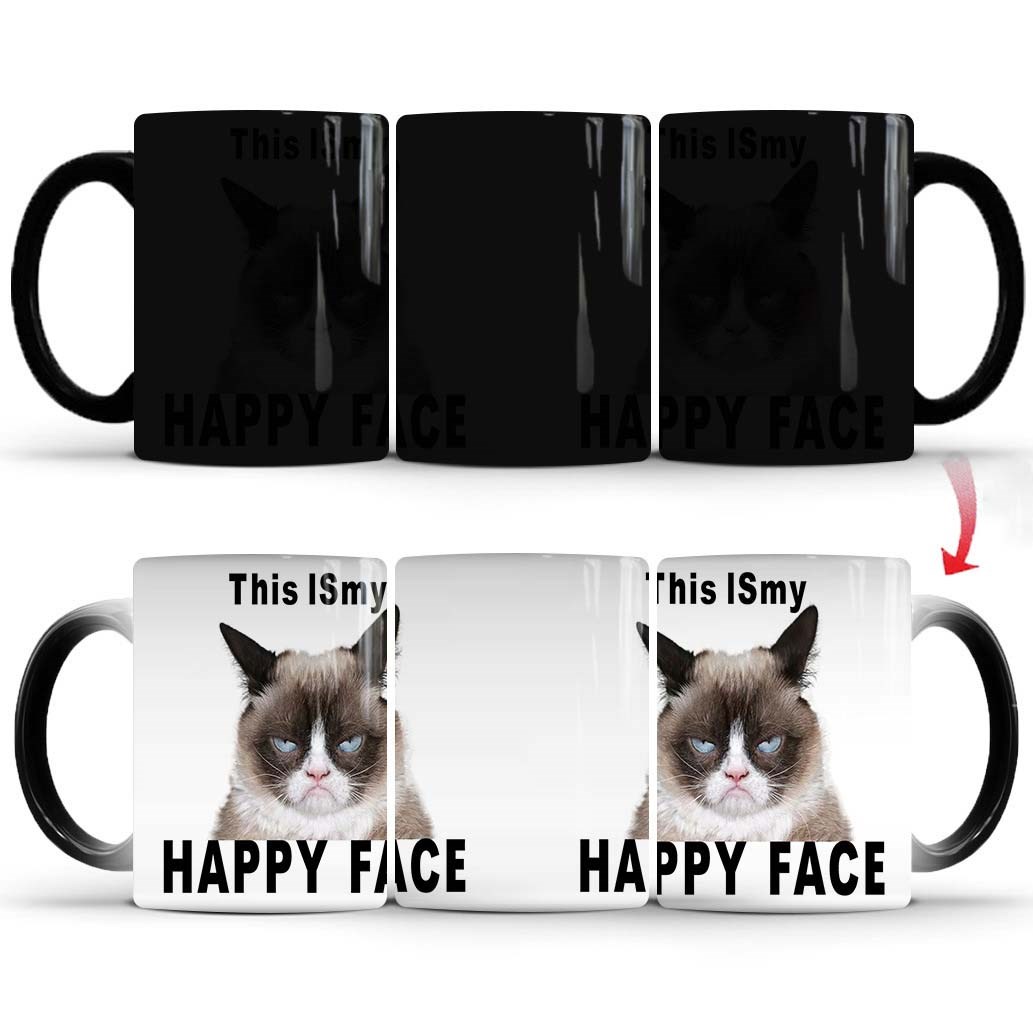 Кружка-хамелеон Grumpy Cat