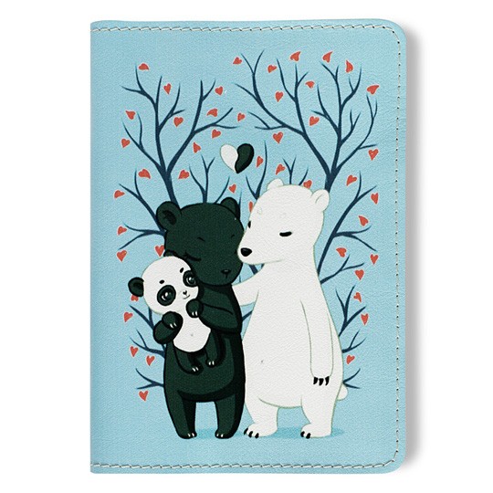 Обложка для паспорта The Family of Bears