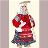 Кукла «Девушка с граблями»