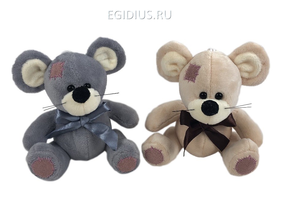 Мягкая игрушка Мышка с ленточкой