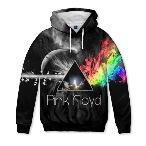 Женская толстовка 3D с полной запечаткой Pink Floyd