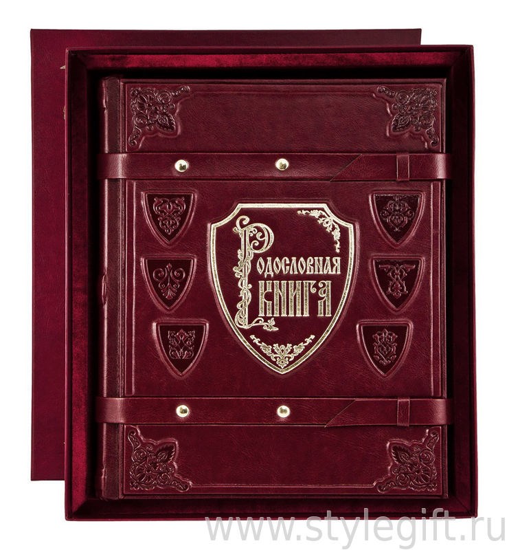 Родословная книга из экокожи Элитная