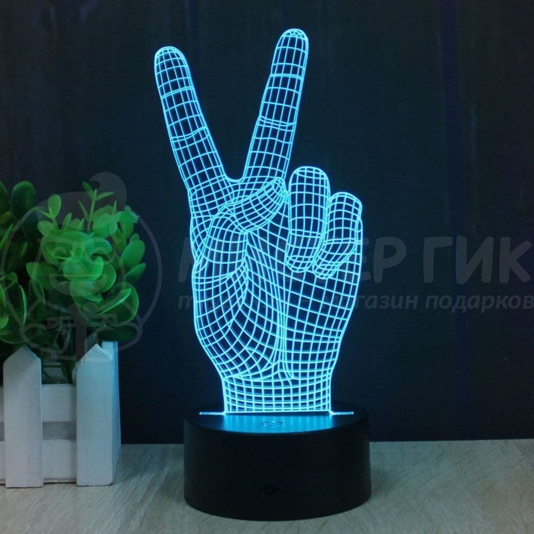 3D Лампа Peace