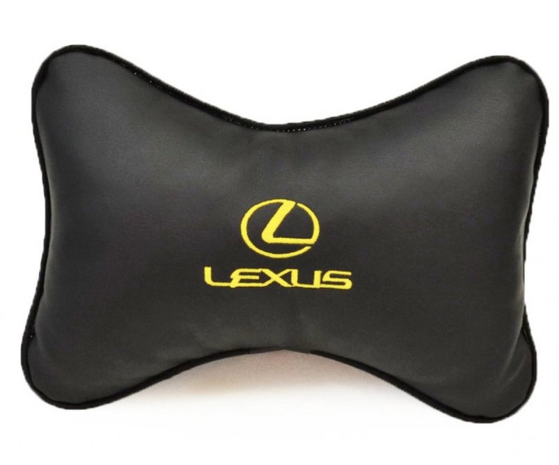 Подушка на подголовник из экокожи Lexus