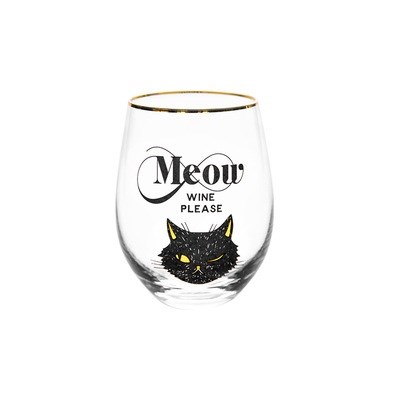 Оригинальный бокал для вина Meow Wine Please