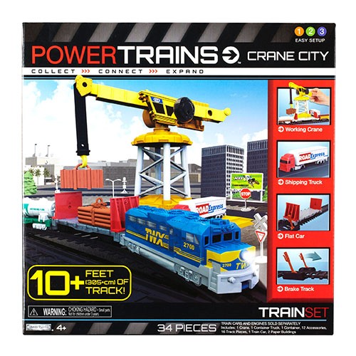 Игрушечная железная дорога PowerTrains Набор с краном