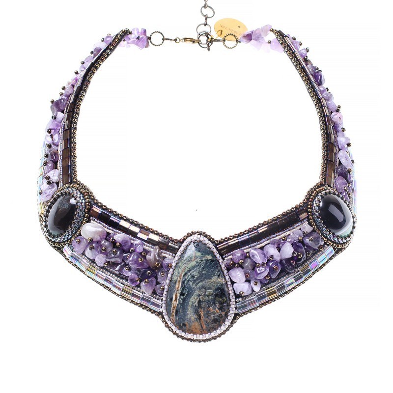 Колье Lilac green