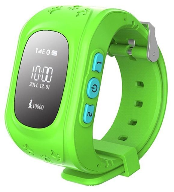 Зеленые детские часы Smart Baby Watch Q50