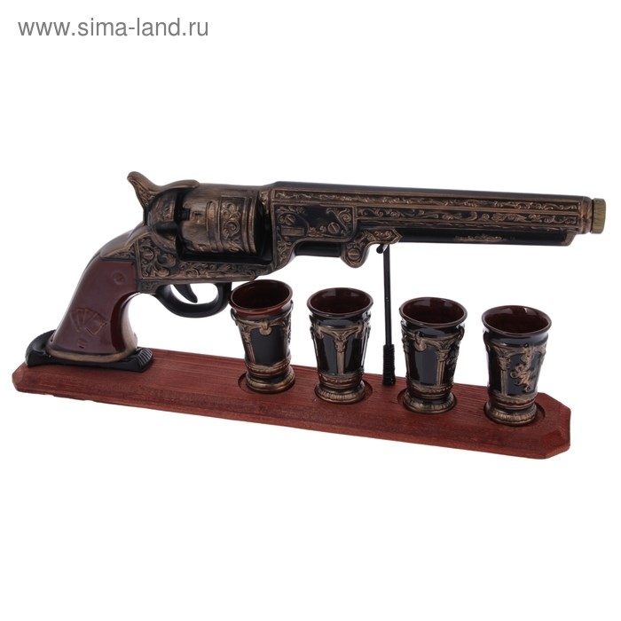 Штоф с рюмками «Кольт»