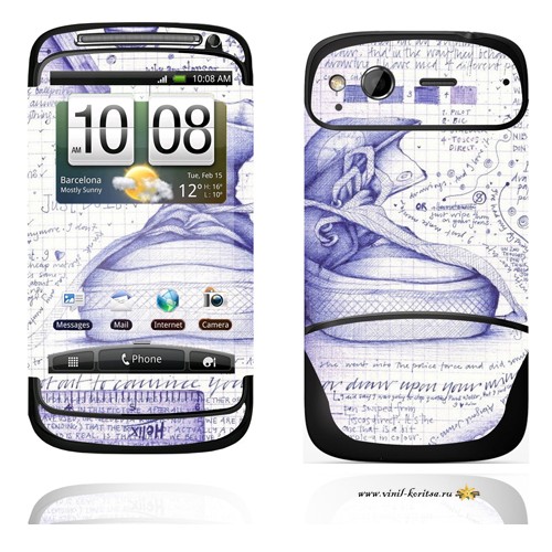 Наклейка Винил с корицей (HTC Desire S)