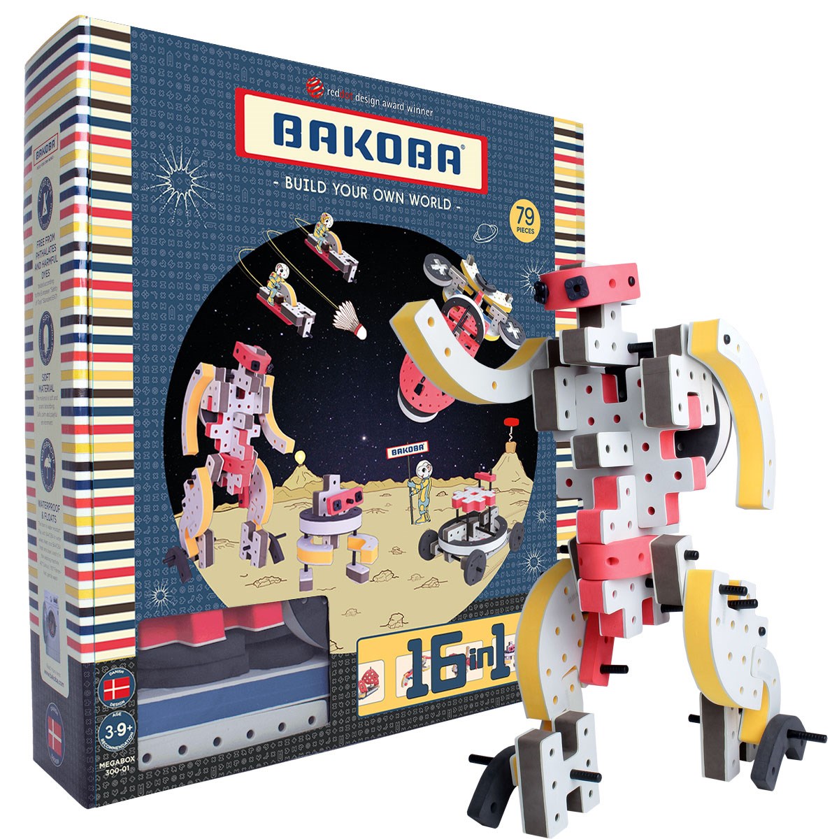 Мягкий конструктор Bakoba «Космос» 79 деталей