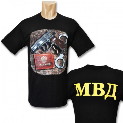Футболка с символикой МВД