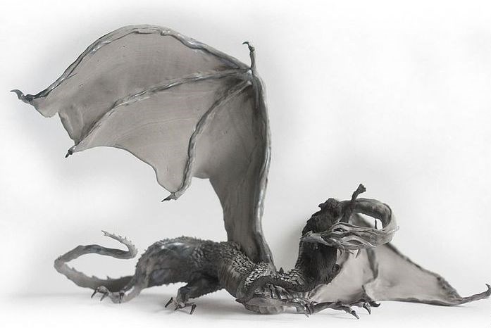 Фигурка Дракон с кошкой