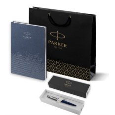 Подарочный набор Parker: Шариковая Ручка Parker Jotter Essential, Royal Blue CT и Ежедневник PL1951110_5403186