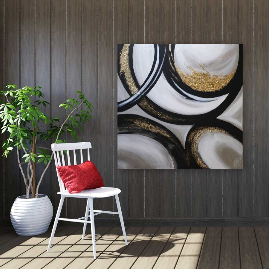 Картина MARTGROUP Rings, 90x90 см