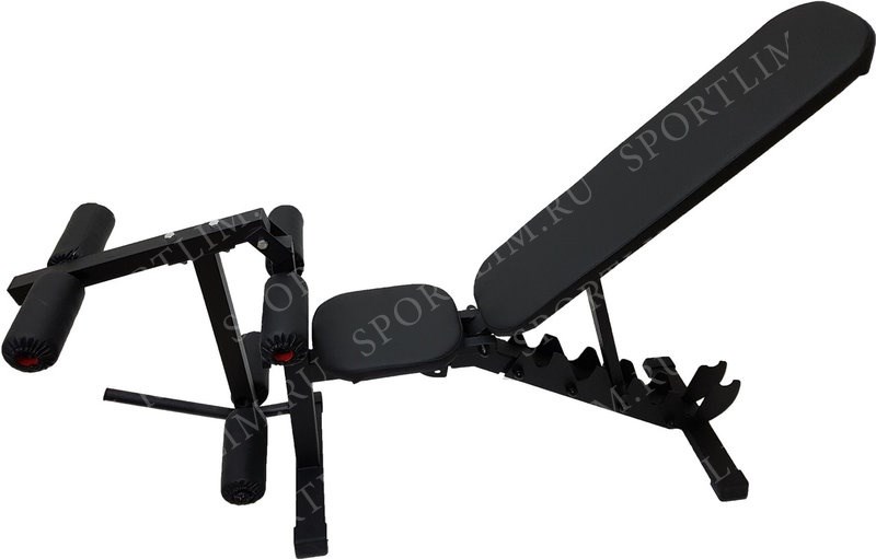 Скамья Orion Sportlim Lite Black + керл для ног