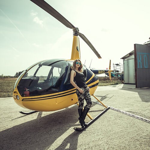 Романтический полет в Мячково на вертолете Robinson R44