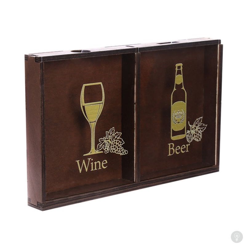 Двойная копилка для винных пробок и пивных крышек Wine Beer
