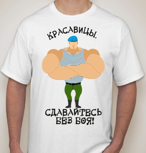 Мужская футболка Красавицы, сдавайтесь без боя