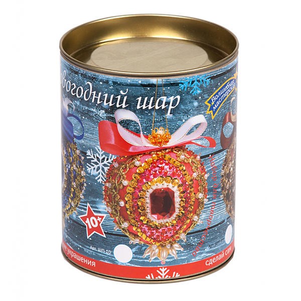 Новогодний шар из пайеток «Кардинал Ришелье»