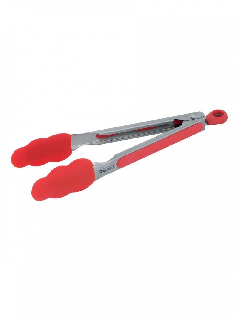 Щипцы кулинарные Regent Inox, 21 см, Linea Promo, красный