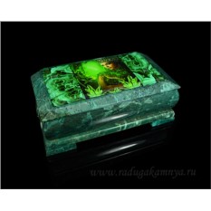Ларец под купюру из змеевика Хозяйка медной горы
