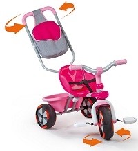 Трехколесный велосипед Baby Driver V розовый, Smoby